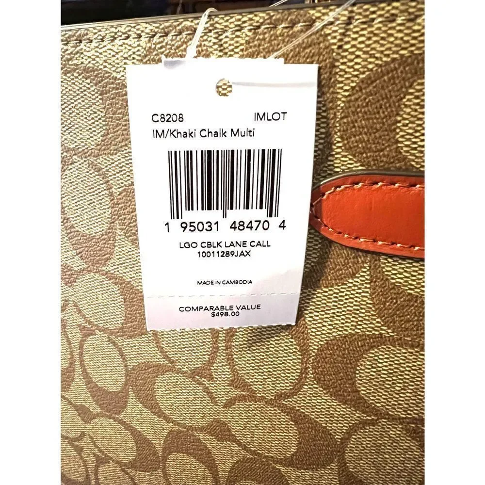 🔥🎁NWT! Coach Lane Carryall Satchel Handbag in Colorblock Msrp:$498.00